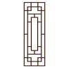Chinese Style Imitation Redwood Lattice Window Film No Glue Sliding Door Static Window Film Frosted Glass Window Film; 15x39 inch