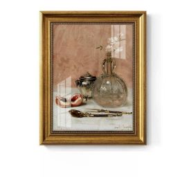 Light Luxury Decoration Painting European American Classical Oil Painting (Option: D Type-40 50cm Gold Frame Glass)
