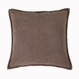 High-end Solid Color Pillow Sofa Living Room Cushions (Option: Milk Coffee Color-50x50cm Throw Pillow Cover)