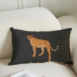American Country Style Pillow Living Room Sofa Slightly Luxury Decoration (Option: Walking 30x50cm-Pillow Case And Pillow Core)