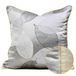 Light Luxury Orange Khaki Club Pillow (Option: 40x60cmFeather Velvet Core-Khaki AB Rolled Style)