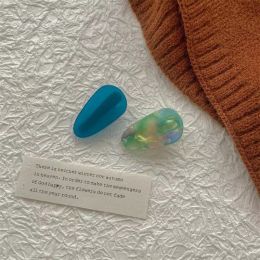 Simple Acetate Small Cute Girl Bang Clip (Option: Imitation Acetate Lake Blue)