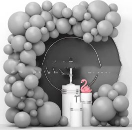 Latex Birthday Arch Balloon Chain Proposal Party Decoration (Option: 86PCS regular gray)