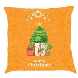 Christmas Car Pillow Cushion Gift (Option: R-45x 45 Linen Pillowcase)