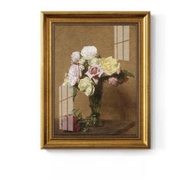 Light Luxury Decoration Painting European American Classical Oil Painting (Option: F Type-40 50cm Gold Frame Glass)