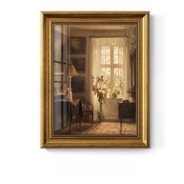 Light Luxury Decoration Painting European American Classical Oil Painting (Option: C Style-40 50cm Gold Frame Glass)