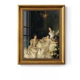 Light Luxury Decoration Painting European American Classical Oil Painting (Option: O Style-32 40cm Gold Frame Glass)