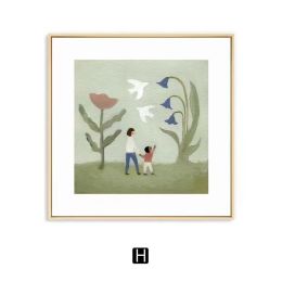 Warm Nordic Art Wall Decoration Painting (Option: H Style-80 Ãƒâ€” 80cm)
